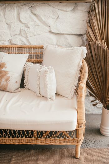 natural cane sofa day bed